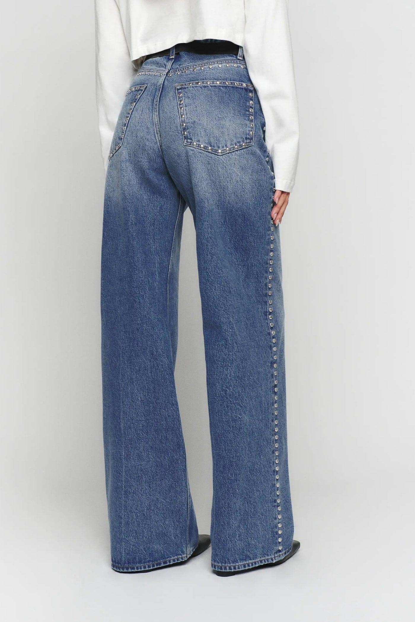 Cary - Jean taille haute ample à jambe large